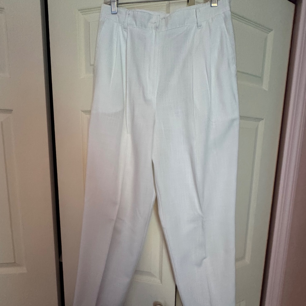 White Linen Style Pants